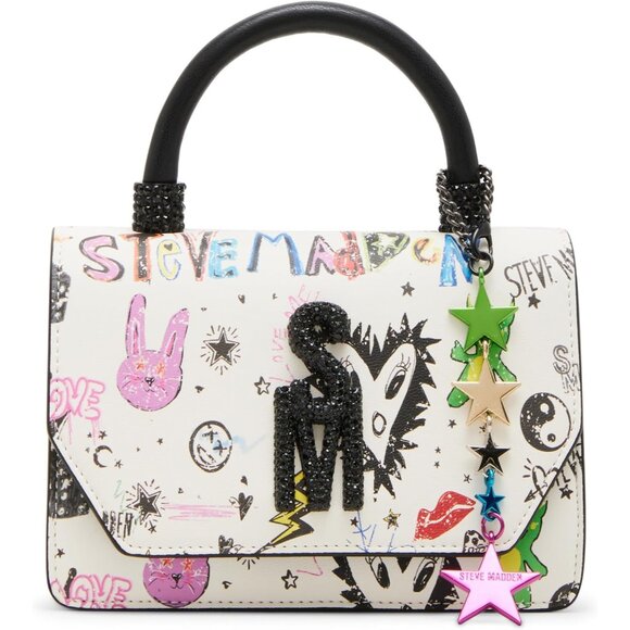 Mini Handbag Faux Leather Compact Top Handle Crossbody Organizer - Picture 1 of 6